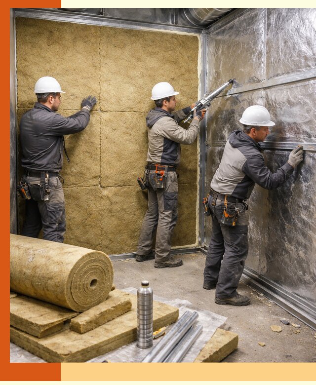 Утепление венткамеры в Кореновске — качественная теплоизоляция и шумопоглощение