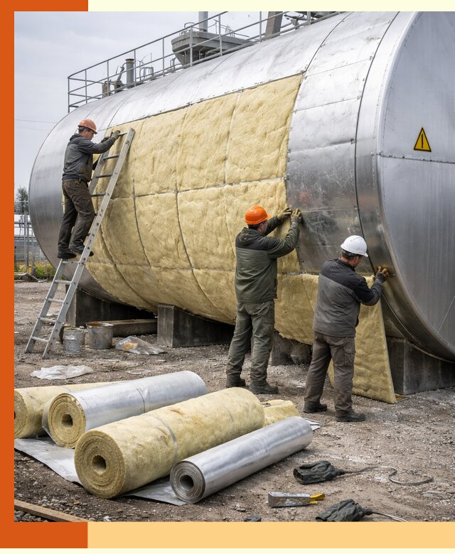Утепление резервуаров с топливом в Кореновске надежно и экономично