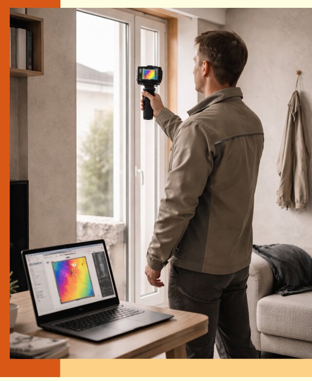 Тепловизионное обследование квартиры в Кореновске для поиска утечек тепла